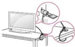 LG 49UF7707 - Utilizar o Sistema de segurar kensington - 1