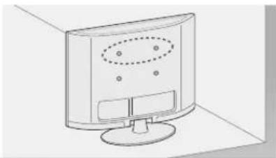 LG 32LS350S - Securing the TV to a wall - 1