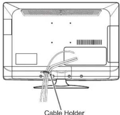 LG 32LS350S - Tidying cables - 1