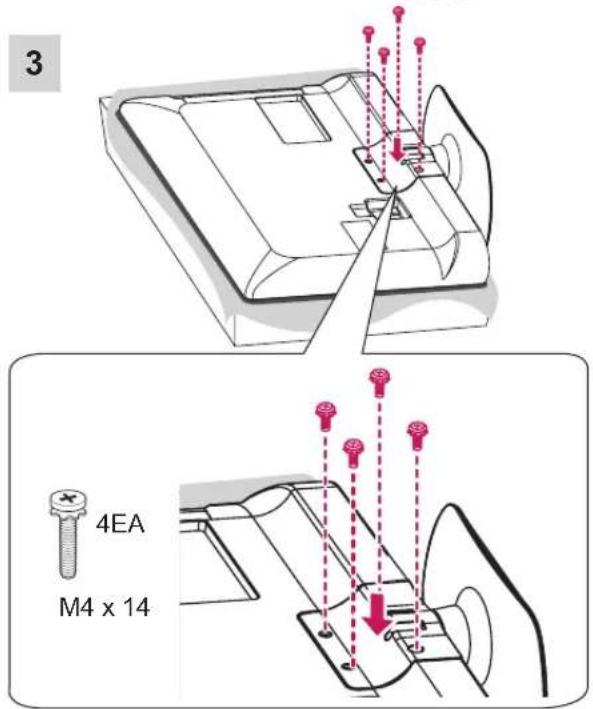 LG 32LS350S - Attaching the stand - 7