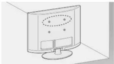 LG 32LS350S - Befestigen des TV-Gerätes an einer Wand - 1