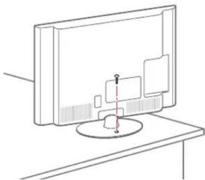 LG 32LS350S - Securing the TV to a table - 1