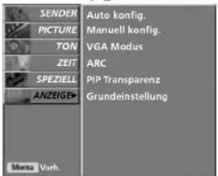 LG 42LC2RB - AUSWAHL UND EINSTELLUNG DER OSD-MENÜS - 6