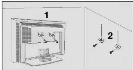 LG 42LC2RB - Pour retirer le socle - 3