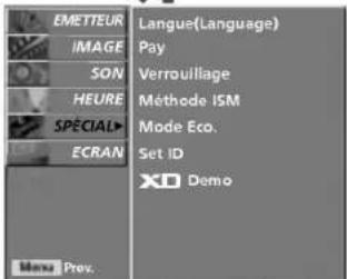 LG 42LC2RB - SÉLECTION ET RÉGLAGE DES MENUS À L'ÉCRAN - 9
