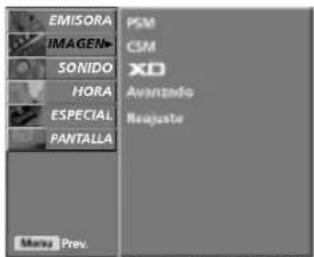 LG 42LC2RB - SELECCIÓN Y AJUSTE DE MENÚS EN PANTALLA - 5