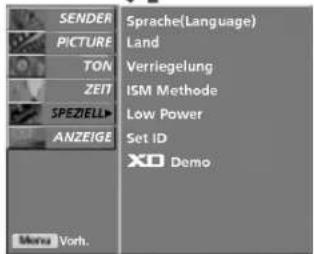 LG 42LC2RB - AUSWAHL UND EINSTELLUNG DER OSD-MENÜS - 10