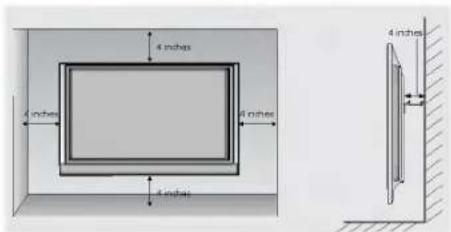LG 42LC2RB - Wall Mount: Horizontal installation - 2