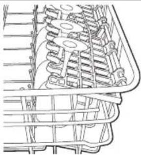 SAMSUNG DW80J3020US - Utilisation du porte-verres - 1