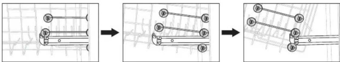 SAMSUNG DW80J3020US - REMOVING THE UPPER RACK - 2