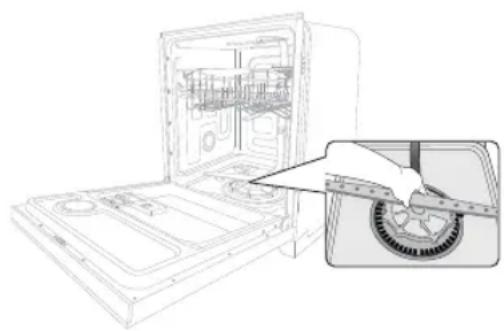 SAMSUNG DW80J3020US - Lower nozzle - 1