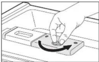 SAMSUNG DW80J3020US - Remplissage du réservoir de produit de rincege - 2