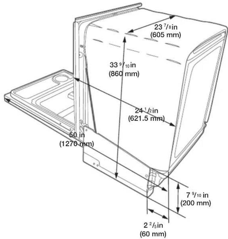 SAMSUNG DW80J3020US - SPECIFICATIONS - 1