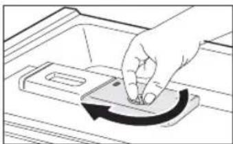 SAMSUNG DW80J3020US - Remplissage du réservoir de produit de rincege - 5