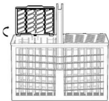 SAMSUNG DW80J3020US - USING THE CUTLERY BASKET - 5