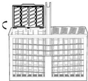 SAMSUNG DW80J3020US - UTILISATION DU PANIER A COUVERTS - 11