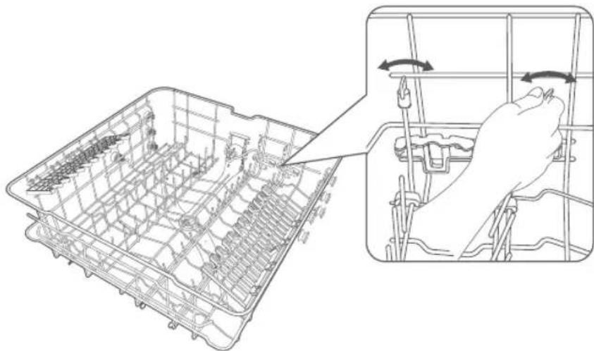 SAMSUNG DW80J3020US - RETRAIT DU PORTE-ASSIETTES - 1
