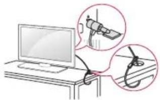 LG 43LF632V - Utilizzo del sistema di sicurezza kensington - 1