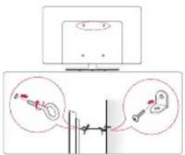 LG 43LF632V - Securing the TV to a wall - 1