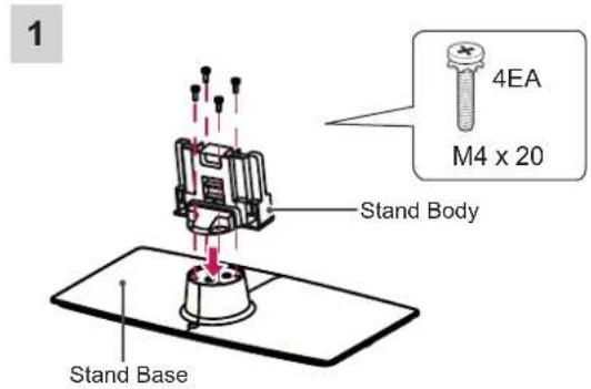 LG 32CS460S - Attaching the stand - 10