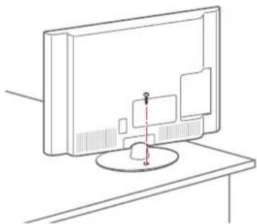 LG 32CS460S - Securing the TV to a table - 1