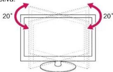 LG 32CS460S - Ajuste del ángulo de la TV según la perspectiva - 1