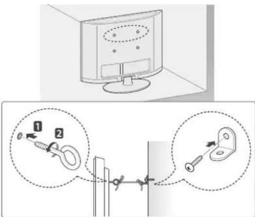 LG 32CS460S - Securing the TV to a wall - 1