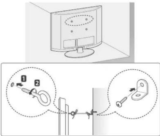 LG 32CS460S - Fissaggio della TV alla parete - 1