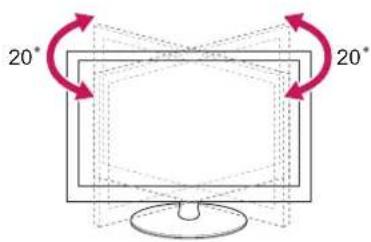 LG 32CS460S - De kijkhoek van de TV aanpassen - 1