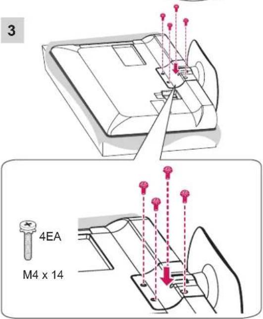 LG 32CS460S - Attaching the stand - 6