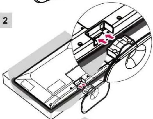 LG 32CS460S - Attaching the stand - 3