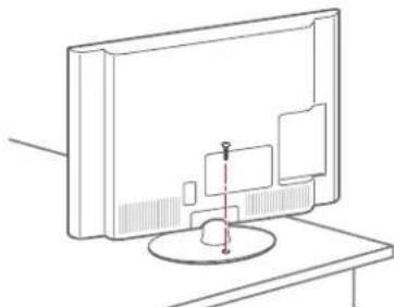 LG 32CS460S - Στερέωση της τηλεόρασης σε τραπέζι - 1