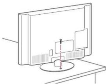 LG 32CS460S - Cómo fijar la TV a una mesa - 1