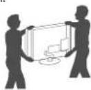 LG 32LF6329 - Lifting and moving the TV - 3