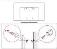 LG 32LF6329 - Securing the TV to a wall - 1