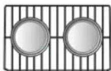 LG LRE6325SW - Placement des grilles et casseroles - 3