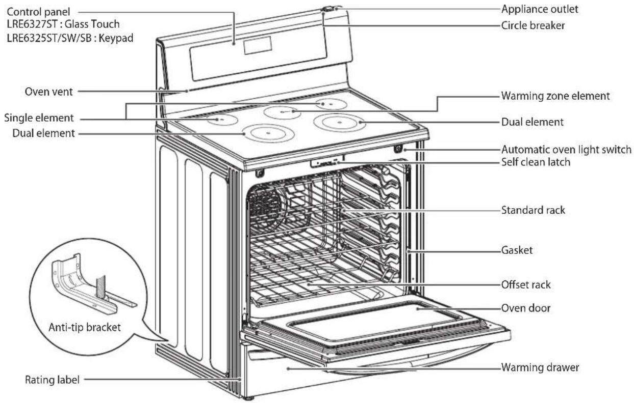 LG LRE6325SW - RANGE OvERview - 1