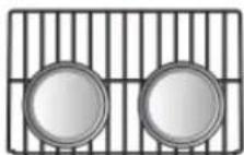 LG LRE6325SW - Placement des grilles et casseroles - 2
