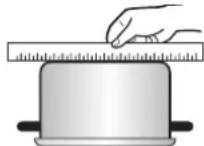 LG LRE6325SW - Check pans for flat bottoms by using a straight edge or ruler - 1