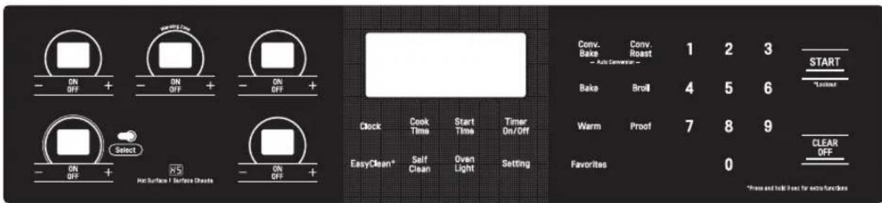 LG LRE6385SW - CONTROL PANEL OVERVIEW - 2