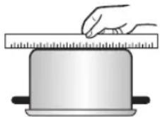 LG LRE6385SW - Check pans for flat bottoms by using a straight edge or ruler - 1