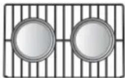 LG LRE6385SW - Placement des grilles et casseroles - 3