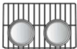 LG LRE6385SW - Placement des grilles et casseroles - 2