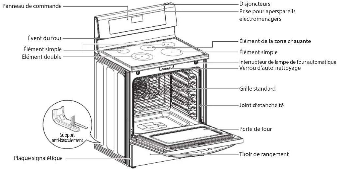 LG LRE6385SW - APERÇU DE LA CUISINIÈRE - 2