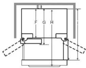 LG LFXS28566S - Dimensions et dégagements - 7