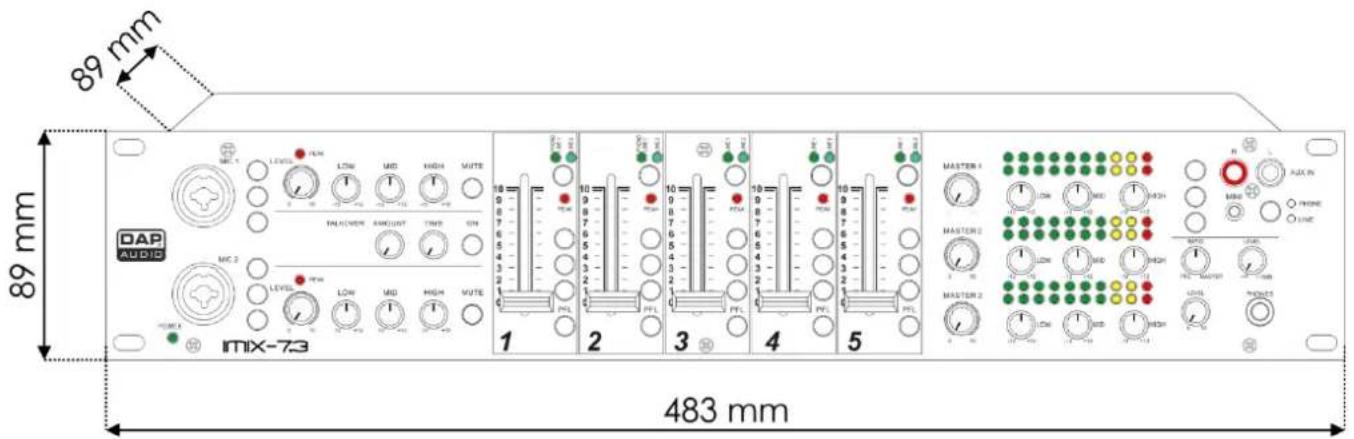 DAP-Audio IMIX7.3 - Autres caractéristiques : - 1