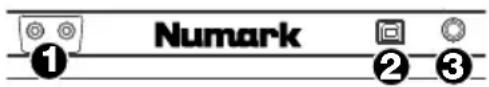 NUMARK Mixtrack Platinum FX - Rear Panel - 1