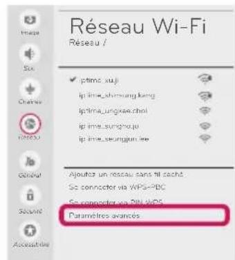 LG OLED65E6P - Réglages du réseau - 6