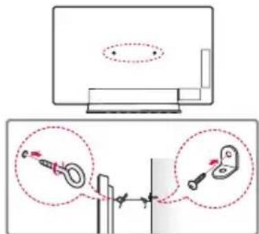 LG OLED65E6P - Fixation du téléviseur sur un mur (facultative) - 1