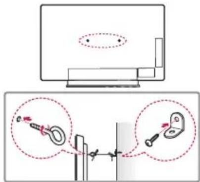 LG OLED65E6P - Securing the TV to a Wall (optional) - 1
